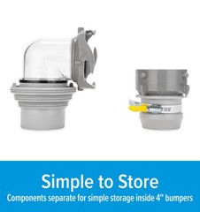 RV Straight Hose Adapter and Easy Slip 4-in-1 Elbow Kit (39214)
