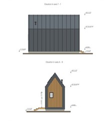 273 sg.ft СANDLE HOUSE KIT #PW-23 PREFAB DIY PLYWOOD BUILDING CABIN HOME MODULAR