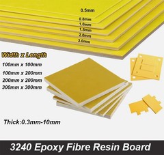 Thick 0.5/0.8/1/1.5/2/3mm 3240 Fiberglass Sheet Epoxy Glass Resin Board Plate