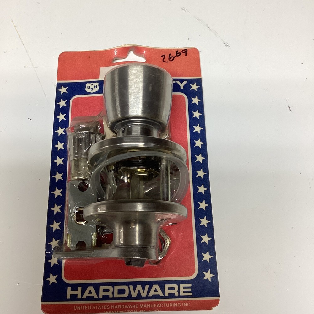 United States Hdw #RV112B Stainless Steel Keyed Entrance Lock,No RV112B