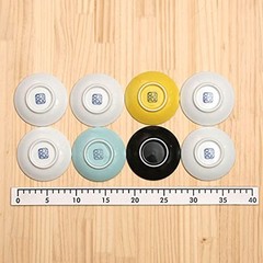 Ogura Ceramic Small Plates 8pcs Set 8.9cm Nordic Style Japan Made Microwave Safe