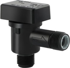 571-Vac-Chk RV Black Tank Valve, Plastic, 1/2″ NPT, Check Sewer…