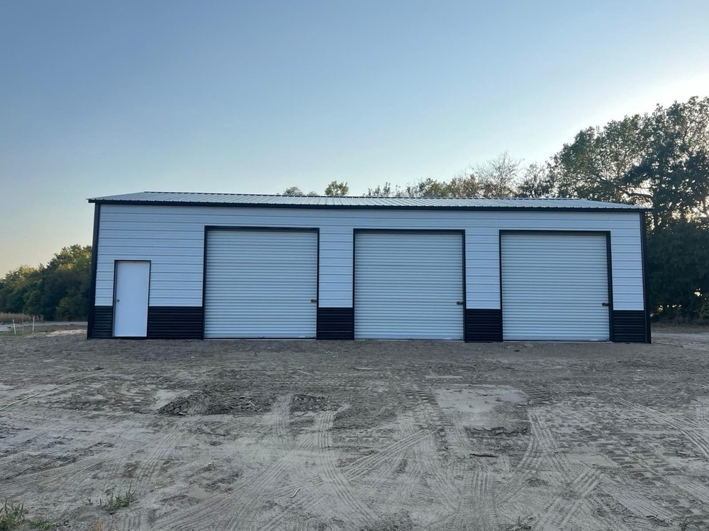 30x50x12 Metal Building | 3x 10×10 Doors | Installed | Rent to Own Available