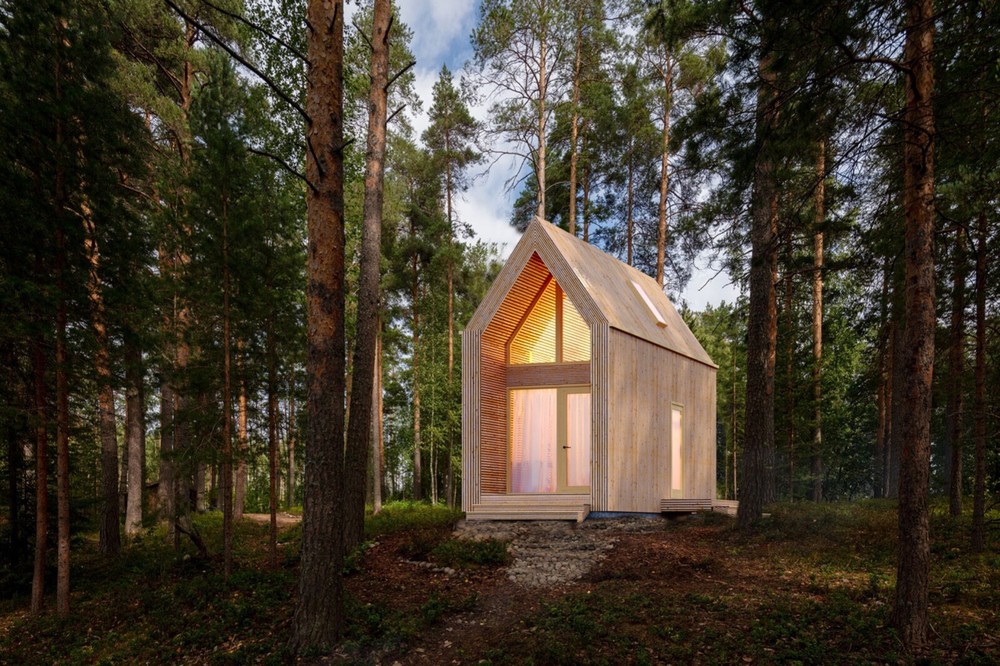 273 sg.ft СANDLE HOUSE KIT #PW-23 PREFAB DIY PLYWOOD BUILDING CABIN HOME MODULAR