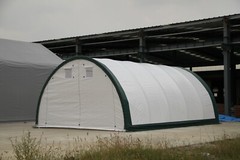 @@ NEW 20X42X12 OVAL TUBE SHELTER FABRIC COVERALL STORAGE BUILDING HOOP BARN