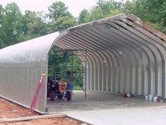 25x20x13 Engineered Steel Building Kit | DuroSPAN Clear-Span Arch with End Walls