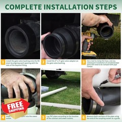 Ustinian RV Sewer Waste Plumbing Kit 3inch