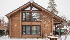PREFAB LOG CABIN HOME KIT NATURAL WOOD 2045 ft² / 190 m² – DISCOUNT CARD 3% off