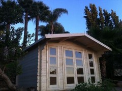 Bristhol 13×11 garden shed – natural wood prefab shed kit