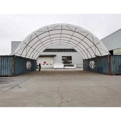 40’x40’x13′ 11 oz PE Canvas Fabric Building Shipping Container Canopy Shelter
