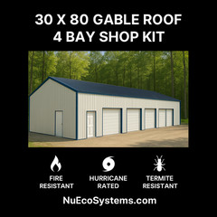 Steel Framed 40 x 60 x 16 Shop Kit, Warehouse Kit ON SALE NOW !!!