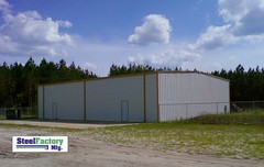 Steel Factory Mfg 50x75x14 Metal Frame I-beam Workshop Storage Garage Building