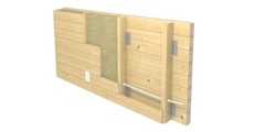 Split level 1000 sq. ft. Log Cabin D.I.Y. Building Kit