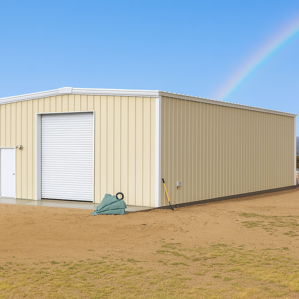 30x60x16 Steel Building Kit | Rigid Frame I-Beam | Commercial Grade