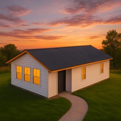 AbodeMOD ADU Shell Modern 2 Bedroom, 1 Bath 560 Sq Ft ThermaSteel R51+