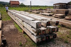 Historic Beam and Post Frame for Chalet