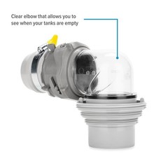 RV Sewer Hose Adapter 4-in-1 Elbow Kit Easy Slip Universal Fit Dump Station New