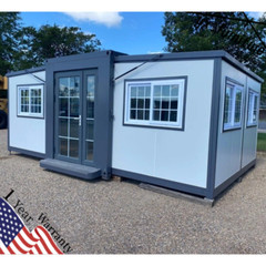 13X20ft Mobile Expandable Prefab House Prefabricated Tiny Home w/Bathroom Shower