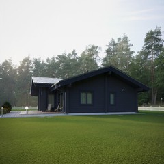 PREFAB LOG CABIN HOME KIT WOODEN SHELL 1938 ft² / 180 m² – DISCOUNT CARD 3% off