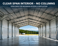 30x40x12 DuroSpan Steel Building Clear Span Prefabricated Garage Kit Snow Rated