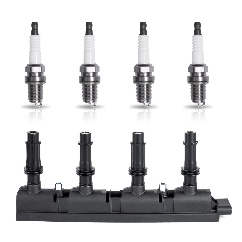 ENA UF669 Ignition Coil Pack and 3068 Iridium Spark Plugs for 1.4L Compatible…