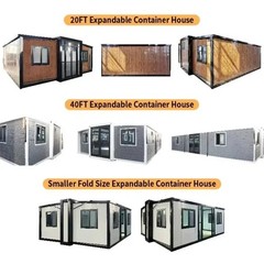 Low Cost 40ft Expandable Container House Beach Prefab Villa
