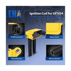 ENA 8 Ignition Coil Pack 16 Iridium Spark Plug Compatible with Chry… Fast Ship