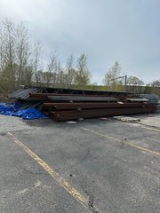 Complete Structural Steel Prefabricated Warehouse (105 Joists/Beams/Roof Deck