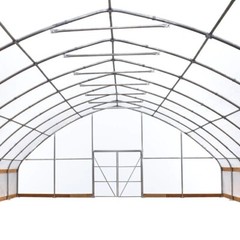 TMG Industrial 30’ x 80’ Tunnel Greenhouse Grow Tent w/6 Mil Clear EVA Plastic