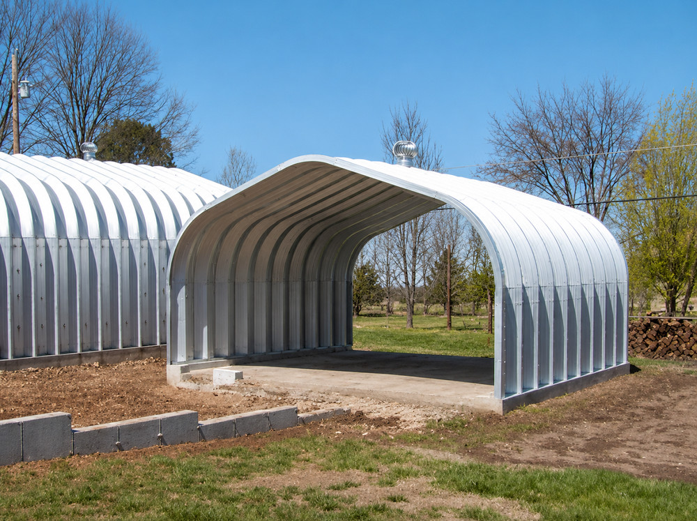 25x30x13 Engineered DuroSPAN Clear Span Steel Arch Building System Kits Direct