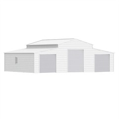 42’x30’x13′ Metal Garage Shed Barn Outdoor Storage Heavy Duty Galvanized Steel