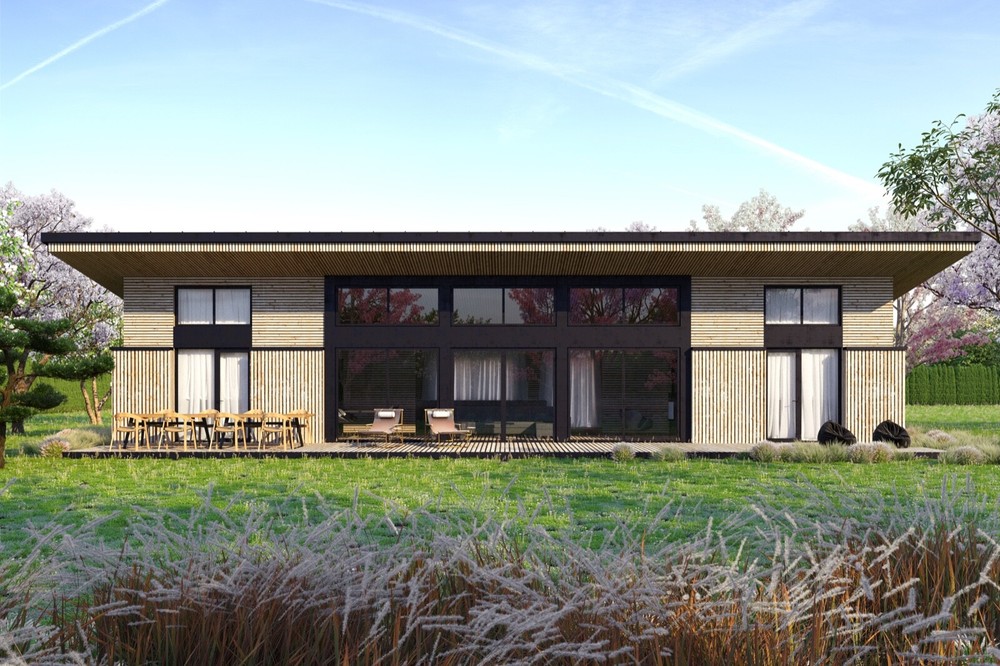1650 SQ.FT ECO SOLID TIMBER AIRTIGHT PANEL HOUSE KIT MASS WOOD (CLT) HOME PREFAB