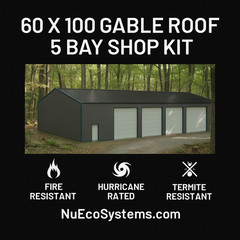 Steel Framed 30 x 100 x 16 Shop Kit, Warehouse Kit ON SALE NOW !!!