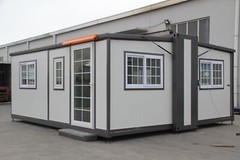 15x20x8FT Foldable Mobile Prefab House 268 ft² Prebuilt Home Matel + Aluminum