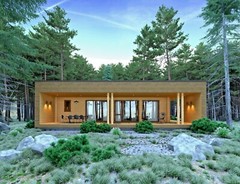 LOG HOUSE KIT #104 MAX ECO FRIENDLY WOOD PREFAB DIY BUILDING CABIN HOME MODULAR