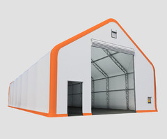 40x80x24 DUAL TRUSS *21oz PVC* Canvas Fabric Storage Building Shelter Barn Shop
