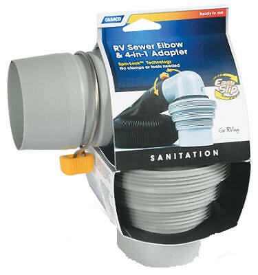 RV Easy Slip Elbow, 4-In-1 Tapered Adapter