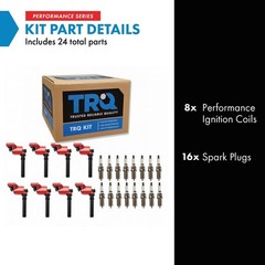 TRQ Performance Ignition Coil and Spark Plug Kit 24 Piece Iridium Spark Plugs…