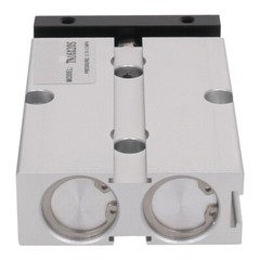 TN16mm Bore 10~150mm Stroke Dual Acting Pneumatic Air Cylinder Double Rod Alloy