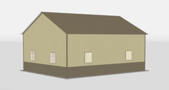 2 Car Garage 24X30X12 Fully Insulated, Upgrades, Gutters available some areas