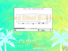 DuroBEAM Steel Rigid Frame Detail Custom Desigin Metal I-Beam Building Drawings