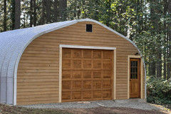 25x20x13 Engineered Steel Building Kit | DuroSPAN Clear-Span Arch with End Walls