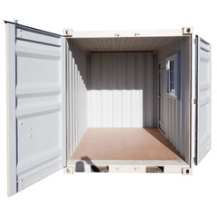 7FT Cubic Shipping Container | Lockable Door & Window | Portable Office | Storag