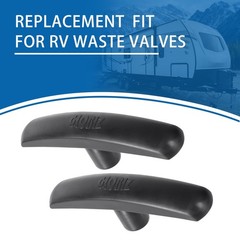 GLOBIZ RV Sewer Valve Handles Replacement Fit for 1 1/2″， 2“and 2 Pack, Black