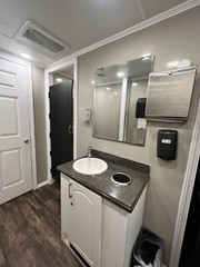9 Station Portable Restroom Trailer | Calypso Series – Convertible Floor Plan