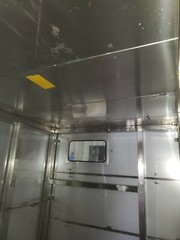 304 Stainless Steel Booth 102 1/4 x 86 1/2 x 94 1/2 inch 7 door – 27.5×83.75