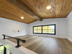 tiny home on wheels , double axel 20 foot steel framing trailor mounted