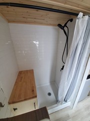 Tiny House On Wheels 2 Lofts, HVAC, W/D, Microwave, Stove, Composting Toilet