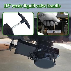 2PCS RV Waste Water Valve Handles, Water Tank Handles Replacement, Plastic T Han