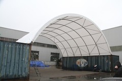 20*20ft 20*40ft Shipping Container Canopy Canvas Fabric Building w/o End Wall